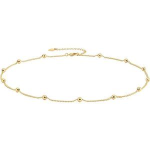 18k Gold Plated Chain Choker Lava Bead Pendant Necklace